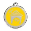 Red Dingo Stainless Steel Engraved Dog Tag Dog House Yellow 2 Red Dingo Stainless Steel Engraved Dog Tag Dog House Yellow -PetJoy Shop 01 DH YE LG