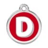 Red Dingo Stainless Steel Engraved Dog Tag Alphabet Tag Letter D Red 1 Red Dingo Stainless Steel Engraved Dog Tag Alphabet Tag Letter D Red -PetJoy Shop 01 JD RE LG
