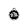 Red Dingo Stainless Steel Engraved Cat Tag Kitten Black 1 Red Dingo Stainless Steel Engraved Cat Tag Kitten Black -PetJoy Shop 01 KT BB SM