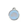 Red Dingo Stainless Steel Engraved Cat Tag Kitten Light Blue -PetJoy Shop 01 KT LB SM