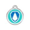 Red Dingo Stainless Steel Engraved Dog Tag Nickelodeon Paw Patrol Everest Aqua MED -PetJoy Shop 01 NE AQ ME