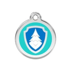 Red Dingo Stainless Steel Engraved Dog Tag Nickelodeon Paw Patrol Everest Aqua MED
