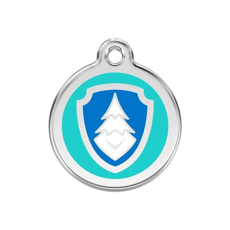 Red Dingo Stainless Steel Engraved Dog Tag Nickelodeon Paw Patrol Everest Aqua MED 3 Red Dingo Stainless Steel Engraved Dog Tag Nickelodeon Paw Patrol Everest Aqua MED