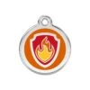 Red Dingo Stainless Steel Engraved Dog Tag Nickelodeon Paw Patrol Marshall Tag Orange MED -PetJoy Shop 01 NM OR ME