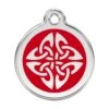Red Dingo Stainless Steel Engraved Dog Tag Tribal Arrows Red -PetJoy Shop 01 TA RE LG