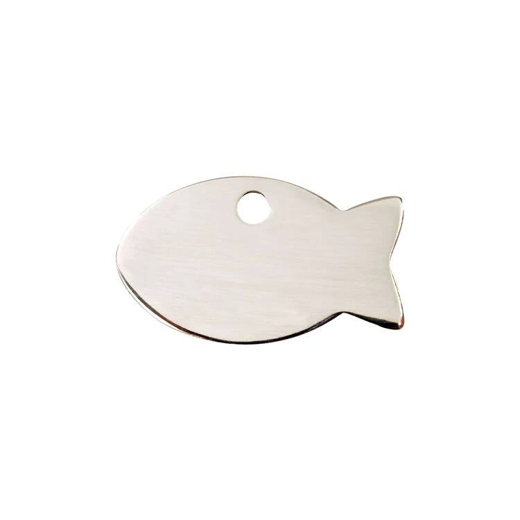 Red Dingo Stainless Steel Engraved Cat Tag Fish 3 Red Dingo Stainless Steel Engraved Cat Tag Fish
