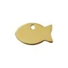 Red Dingo Engraved Brass Cat Tag Fish
