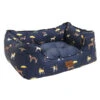 Joules Dog Print Square Dog Bed -PetJoy Shop 05507