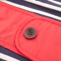 Joules Water Resistant Dog Raincoat Red -PetJoy Shop 05581055820558305584detail