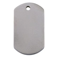 Red Dingo Titanium Engraved Dog Tag Rectangle