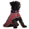 Muddy Paws Highland Tartan Dog Coat In Red -PetJoy Shop 10222