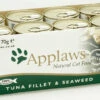 24 X Applaws Cat Can Tuna Fillet & Seaweed 70g