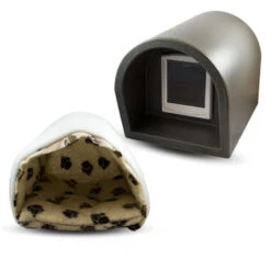 Mr Snugs KatDen Outdoor Cat Kennel/Shelter - Dark Grey (Various Options) 28 Mr Snugs KatDen Outdoor Cat Kennel/Shelter - Dark Grey (Various Options) -PetJoy Shop 1231022045 Kat Den Dark Grey With Door With Mattress With Liner