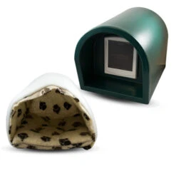 Mr Snugs KatDen Outdoor Cat Kennel/Shelter - Dark Green (Various Options) -PetJoy Shop 1231022046Kat Den GreenWith DoorWith MattressWith Liner