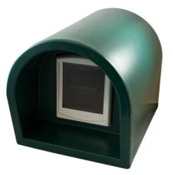 Mr Snugs KatDen Outdoor Cat Kennel/Shelter - Dark Green (Various Options) -PetJoy Shop 1231022046kat den greenwith door