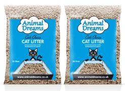 2 X 30L Animal Dreams Cat's Choice Natural Wood Based Cat Litter