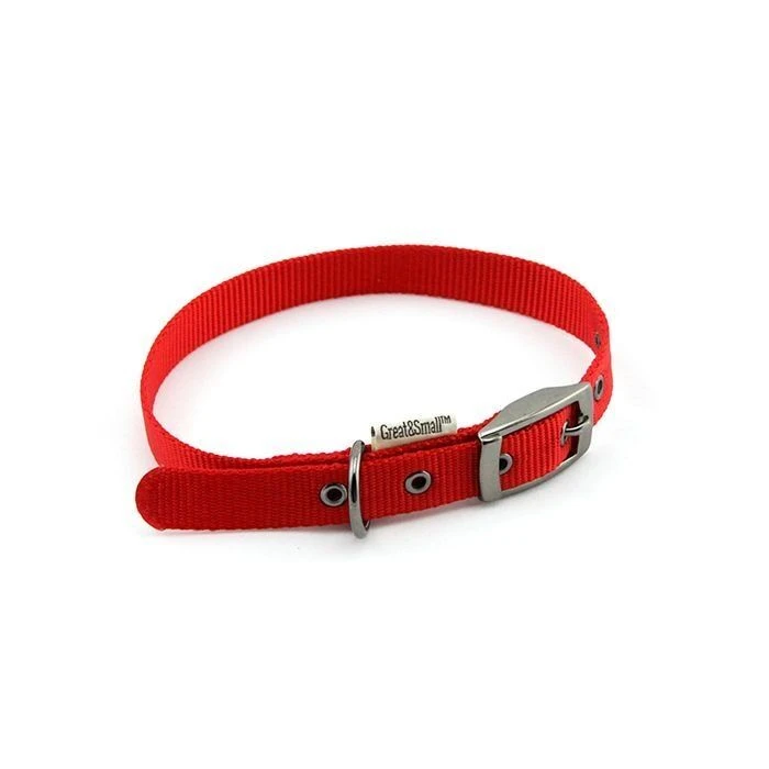 Great&Small Classic Buckle Collar Red 3 Great&Small Classic Buckle Collar Red
