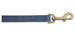 Ancol Timberwolf Leather Dog Lead Blue
