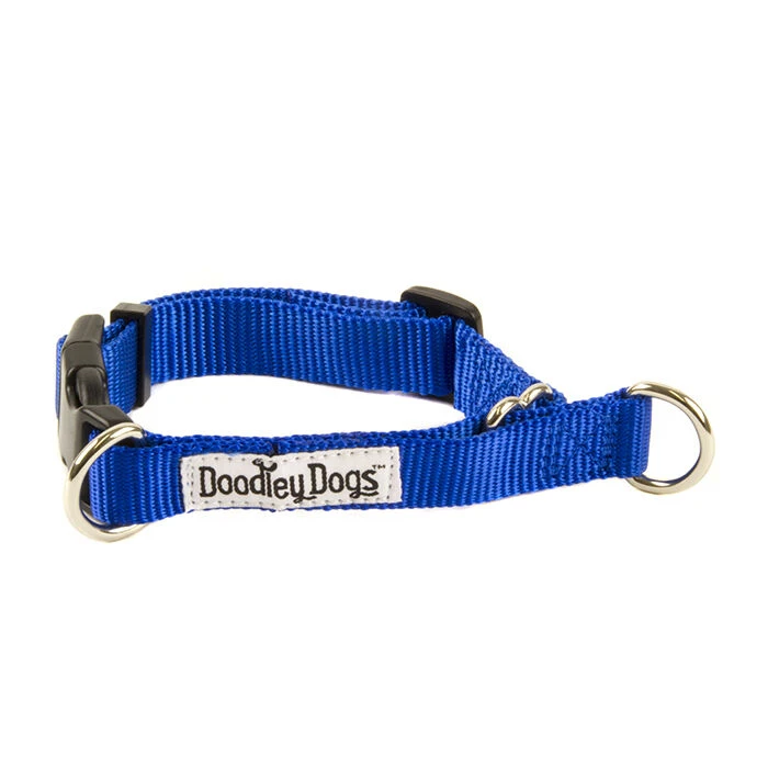 Great&Small Doodley Dogs Blue Plain Nylon Collar 3 Great&Small Doodley Dogs Blue Plain Nylon Collar