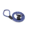 Great&Small Rope Slip Lead Blue With Leather