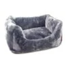 Great&Small Snuggle & Snooze Lounge Dog Bed Grey -PetJoy Shop 211589
