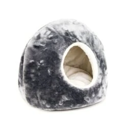 Great&Small Snuggle & Snooze Cat Igloo Grey & White