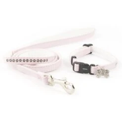 Ancol Jewelled Puppy Collar & Lead Set Pink