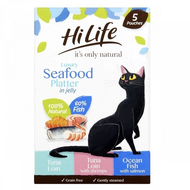 HiLife It's Only Natural Luxury Seafood Platter In Jelly Variety Pack 3 HiLife It's Only Natural Luxury Seafood Platter In Jelly Variety Pack