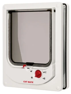 Cat Mate 4 Way Locking Electromagnetic Cat Flap White