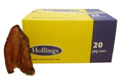 20 X Hollings Natural Pig Ears Box