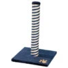Rosewood Catwalk Blue & Beige Berlin Plush Scratch Post - 24.75 X 15.75 X 15.75" 2 Rosewood Catwalk Blue & Beige Berlin Plush Scratch Post - 24.75 X 15.75 X 15.75" -PetJoy Shop 29007