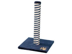 Rosewood Catwalk Blue & Beige Berlin Plush Scratch Post - 24.75 X 15.75 X 15.75"