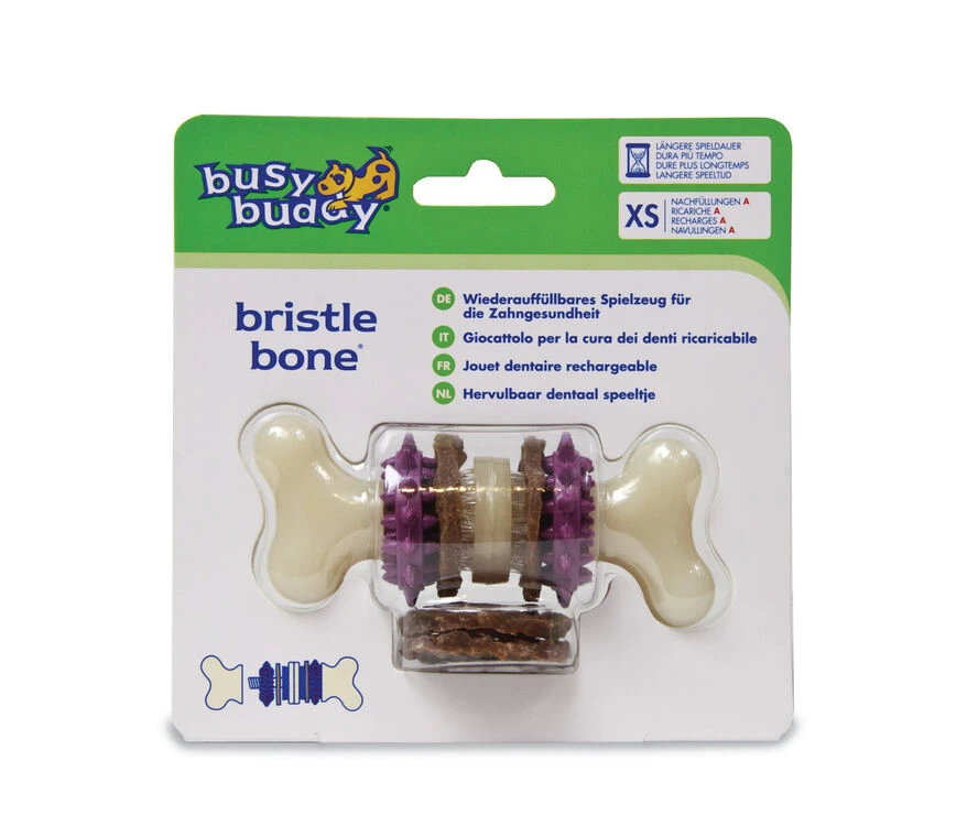 PetSafe Busy Buddy Bristle Bone Dog Toy 3 PetSafe Busy Buddy Bristle Bone Dog Toy