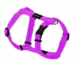 Rogz Lumberjack Reflective Nylon Harness Pink 25mm