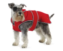 Muddy Paws Stormguard With Fleece Lining Dog Coat In Red