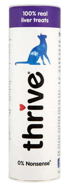 12 X Thrive Cat Treats 100% Chicken Liver 25g 3 12 X Thrive Cat Treats 100% Chicken Liver 25g