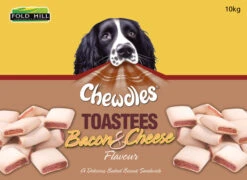 Chewdles Toastees Bacon & Cheese 10kg