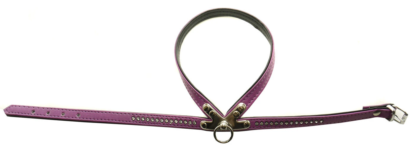 Nobby Double Backed Swarovski Crystal Harness Lilac 3 Nobby Double Backed Swarovski Crystal Harness Lilac
