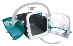 Catit Cabrio Carrier Turquoise -PetJoy Shop 41371 cabrio turquoise features