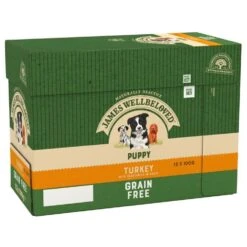 JAMES WELLBELOVED Grain Free Turkey Pouch Puppy 12x100g