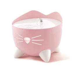 Catit Pixi Cat Water Fountain Light Pink -PetJoy Shop 43716 catit pixi fountain pink on with spout 1