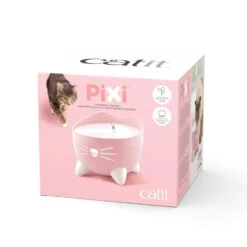 Catit Pixi Cat Water Fountain Light Pink -PetJoy Shop 43716 catit pixi fountain pink packaging