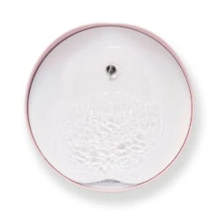 Catit Pixi Cat Water Fountain Light Pink -PetJoy Shop 43716 catit pixi fountain pink top shot bubbling 1