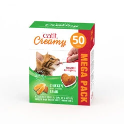 Catit Creamy Lamb Cat Treats Mega Pack 50 X 10g