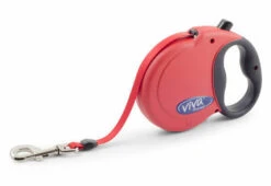 Ancol Viva Red Extendable Tape Lead
