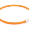 Ancol Light Up USB Rechargeable Flashing Dog Collar Orange 70cm