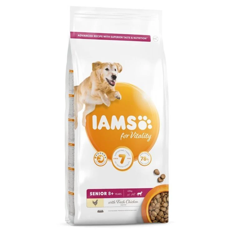 IAMS For Vitality Senior Large Dog Food With Fresh Chicken 4 IAMS For Vitality Senior Large Dog Food With Fresh Chicken - Image 2