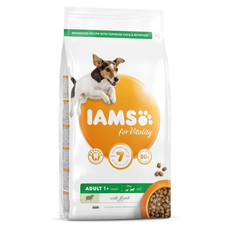 Iams Vitality Adult Small & Medium Dog Food With Lamb 3 Iams Vitality Adult Small & Medium Dog Food With Lamb