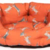 Danish Design Orange Woodland Hare Deluxe Slumber Dog Bed 2 Danish Design Orange Woodland Hare Deluxe Slumber Dog Bed -PetJoy Shop 49402