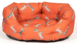 Danish Design Orange Woodland Hare Deluxe Slumber Dog Bed